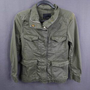 Banana Republic Womens Jacket PXS Green Military Utility Y2K Grunge Indie Retro